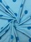 1 Yard Blue Polka Dot Spandex Fabric for Swimwear Dancewear Leggings Activewear Costumes 58/60 Inches Wide